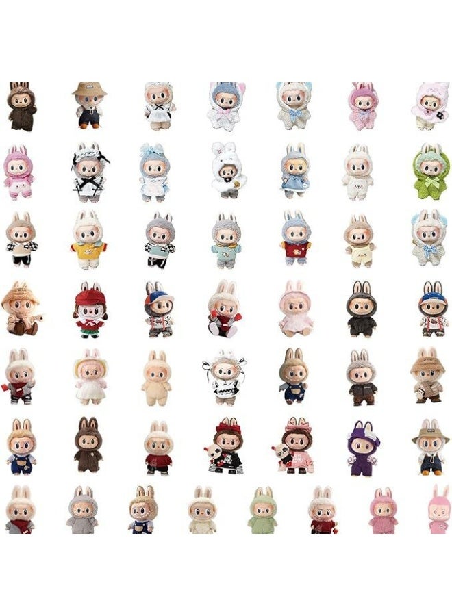 NIBEMINENT 50 Pcs Cartoon Labubu Deco Kit Waterproof Stickers, High Definition Printing Bright Colors, Suitable for Laptop Skateboard Luggage Water Bottle Guitar DIY  - Image 3
