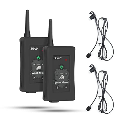 EJEAS FBIM Professional Football Referee Bluetooth Intercom 850mAh FullDuplex 1500M Wireless Bluetooth Interphone with Noise Reduction Function for Soccer and Handball Referees 2 Pack - Image 1