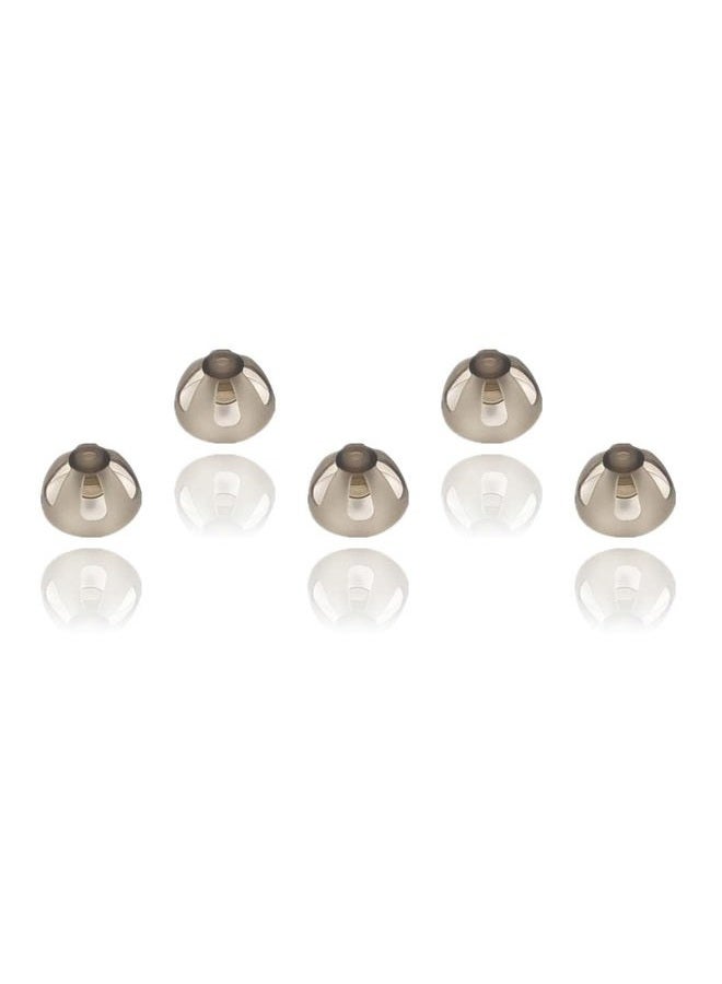 Jungle Care Resound Sure Fit Hearing Aid Domes Smoky Gray Tips Ear Pieces Comfortable for Open Fit BTE Sound Amplifier PSAP Kit Invisible (Large) - Image 1
