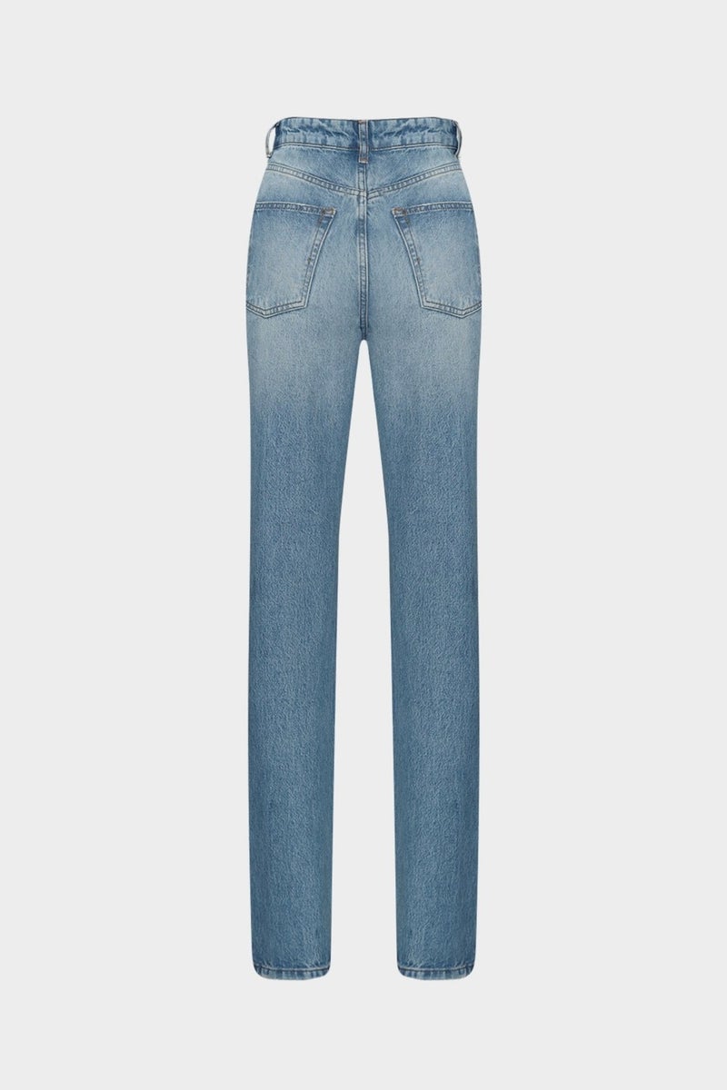 Açelya Okcu AÇELYAOKCU High Waist Straight Leg Blue Jean  - Image 2