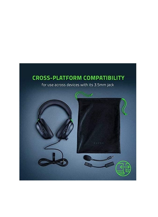 PlayStation - Razer Blackshark V2 with USB sound card - Premium Esports Gaming Headset (wired headphones with 50mm driver, noise reduction for PC, Mac, PS4, Xbox One and Switch - Image 1
