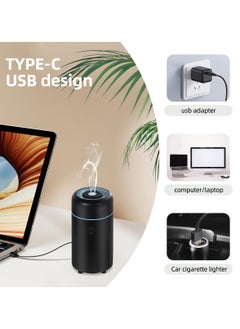Generic Mini USB Car Aromatherapy Diffusers for Essential Oils Small Humidifier with 7-LED Color Changing for Room Home Office Bedroom  - Image 4