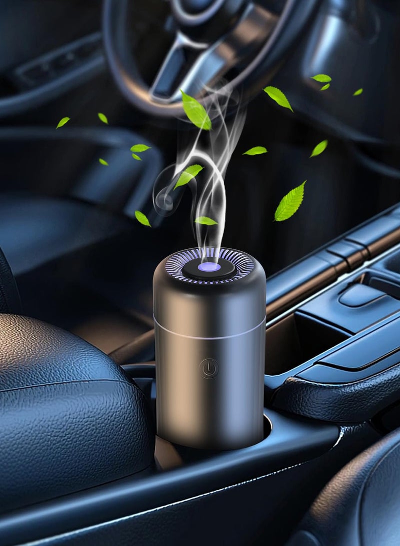 Generic Mini USB Car Aromatherapy Diffusers for Essential Oils Small Humidifier with 7-LED Color Changing for Room Home Office Bedroom - Image 1