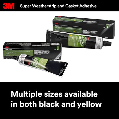 3M 3M Black Super Weatherstrip and Gasket Adhesive, 08008, 5 fl oz, 1 Per Pack - Image 2