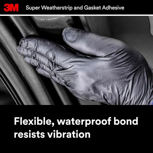 3M 3M Black Super Weatherstrip and Gasket Adhesive, 08008, 5 fl oz, 1 Per Pack - Image 5