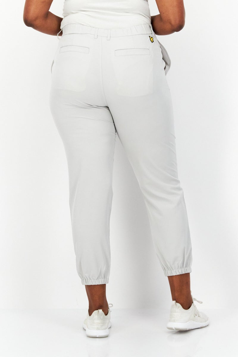 Lyle & Scott Women Sportswear Fit Golf Track Pants, Light Grey  - Image 4