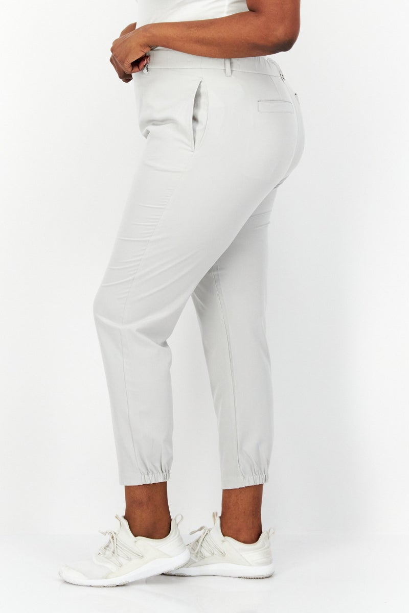 Lyle & Scott Women Sportswear Fit Golf Track Pants, Light Grey  - Image 2