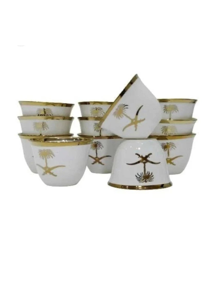 Seven and Palm Kingdom Coffee Cups, 12 Pieces  - Image 3