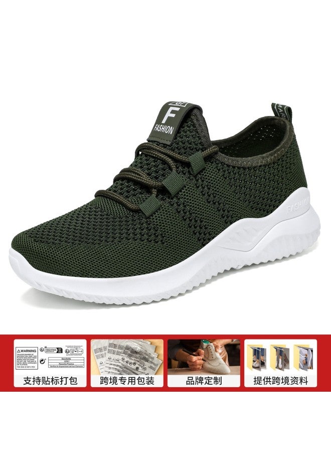 Women's Shoes Spring High-end New Casual Fashion Running Shoes Fly-knit Breathable Soft-soled Trendy Sports Shoes