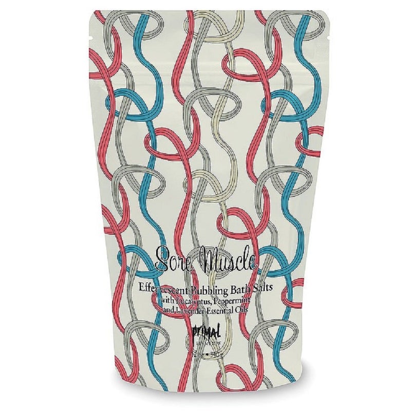 Primal Elements Detoxifying Sea Salt Soak, Bubbling Aromatherapy Salts, Sore Muscle, 12 oz Resealable Bag - Image 1