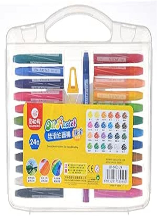 Set of 24 oil pastel wax crayons no:sx-66_ld-6001-24 