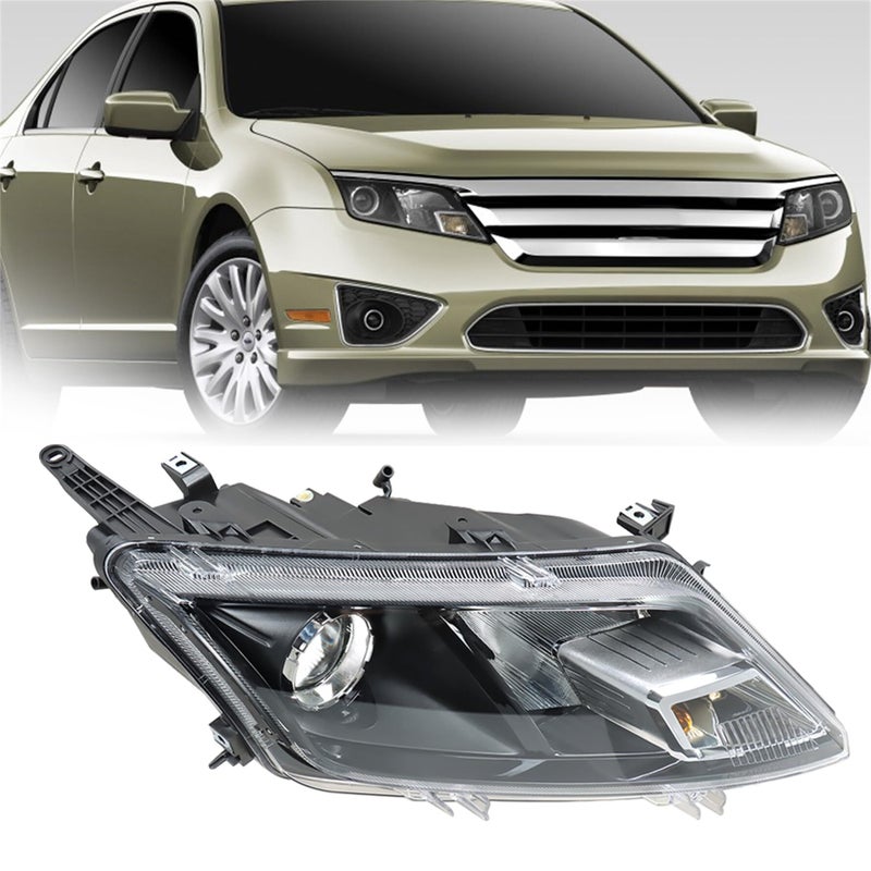 munirater Headlight Assembly Replacement for 2010 2011 2012 Fusion Right Headlamp Passenger Side 9E5Z13008A