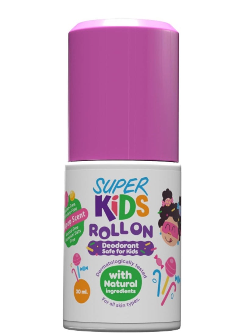 SUPER KIDS Roll-On Deodorant Lollipop Scent – 30 Ml