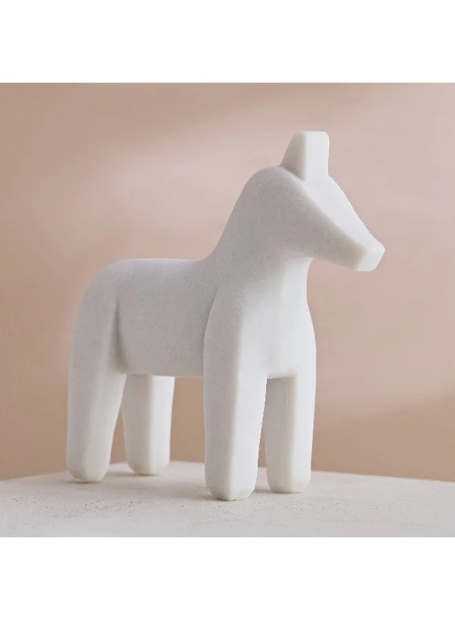Home Box Verdant Polyresin Horse Accent 19.3 x 19.5 x 6.5 cm
