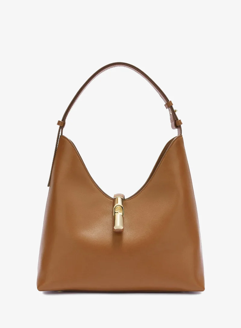 Furla Goccia Brown Hobo Bag - Medium