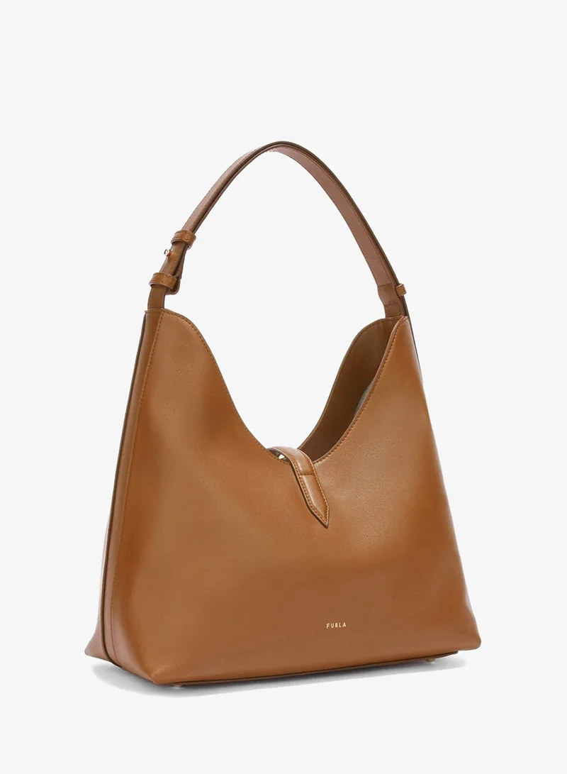 Furla Goccia Brown Hobo Bag - Medium
