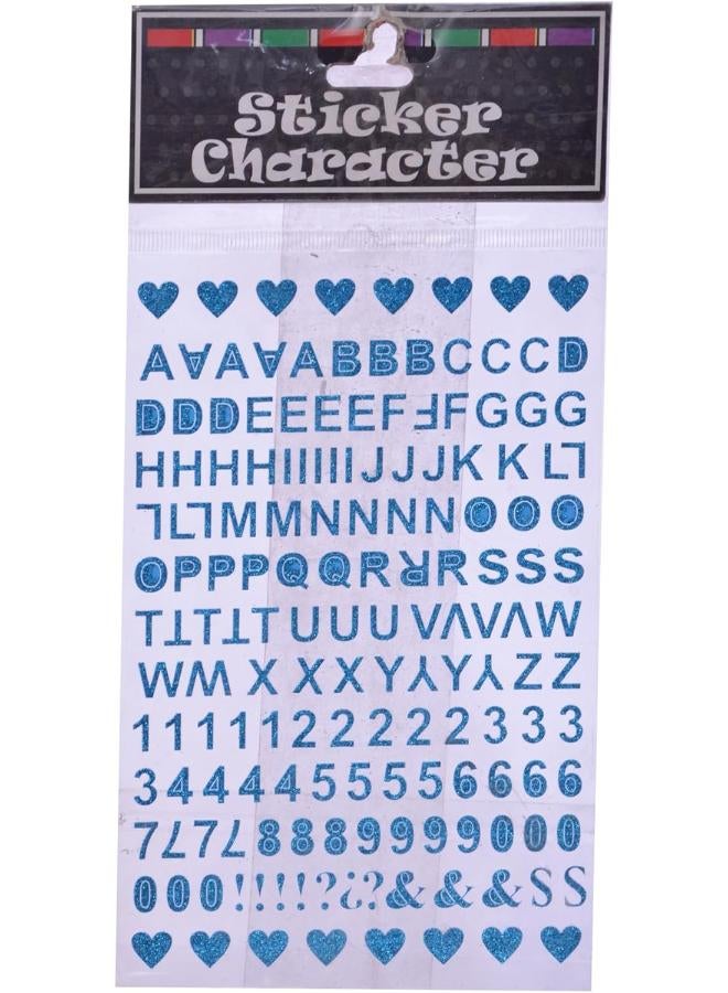English Letters Decoration for Kids Room 104 Pieces  Blue  4 Pieces - Image 1