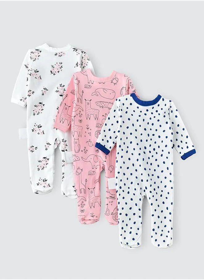 بيبي كلو Playful Patterns Romper Collection Set of 3