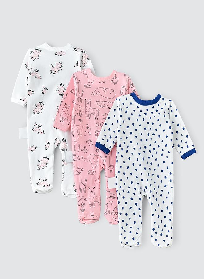 babyqlo Playful Patterns Romper Collection Set of 3  - Image 3