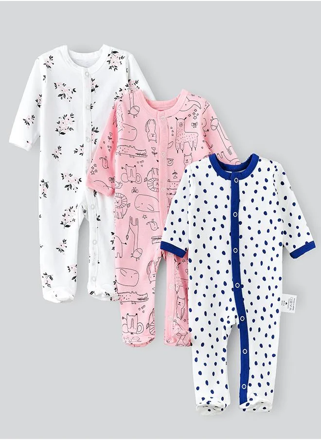 بيبي كلو Playful Patterns Romper Collection Set of 3