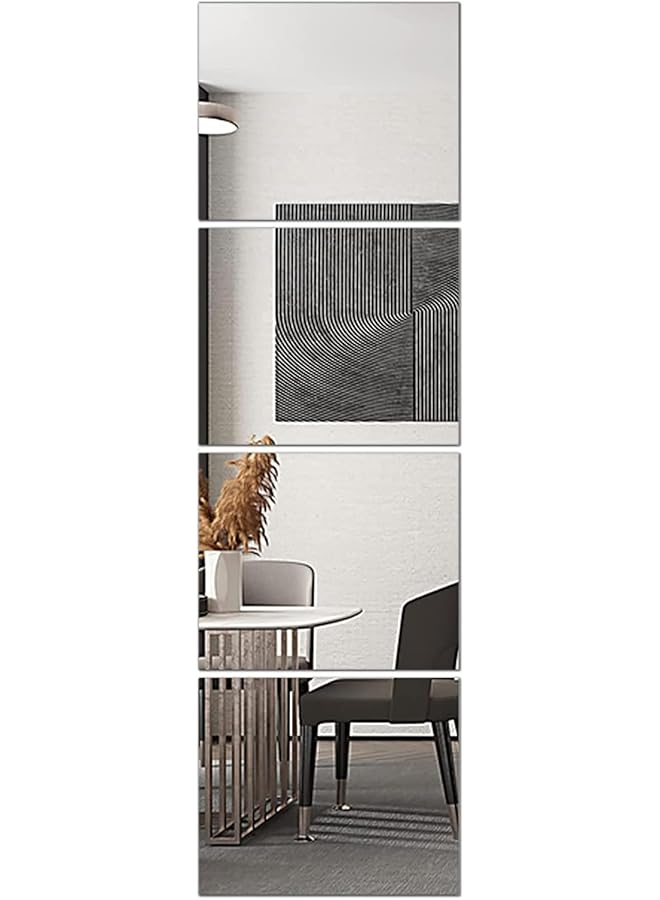 erorex Full Length Mirror Vanity Standing Mirror Full Length Long Wall Mirror Wall Mounted Large Full Body Mirror Tall Floor Standing Wall Mirror For Bathroom Bedroom Dressing 4 Pcs - Image 1