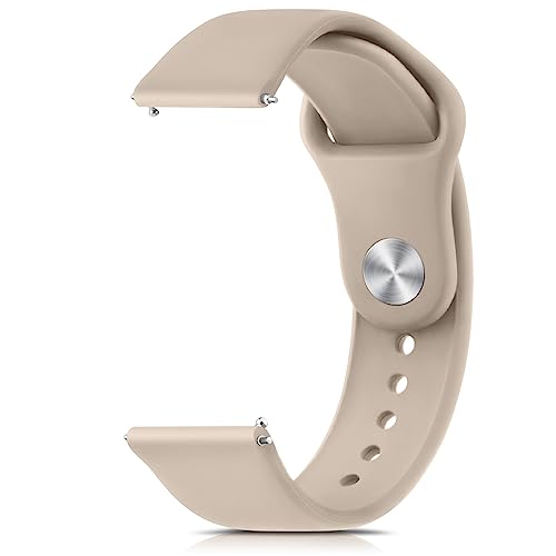 Tobfit Silicone Band for Fitbit Versa 2 Fitness Tracker, Soft Quick-Release Sport Strap for Fitbit Versa SE Fitness Tracker (Watch Not Included), Wristband with Metal Buckle for Men Women(Tawny Brown) - Image 1