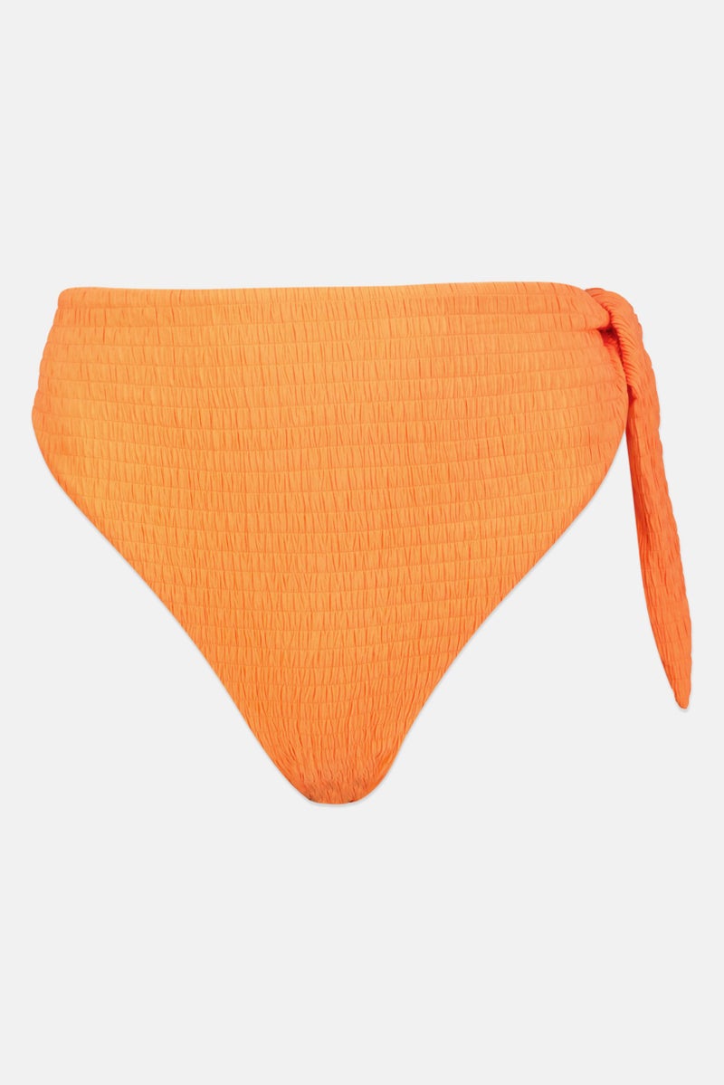 Reserved Women Textured Bikini Bottom, Orange - Image 1