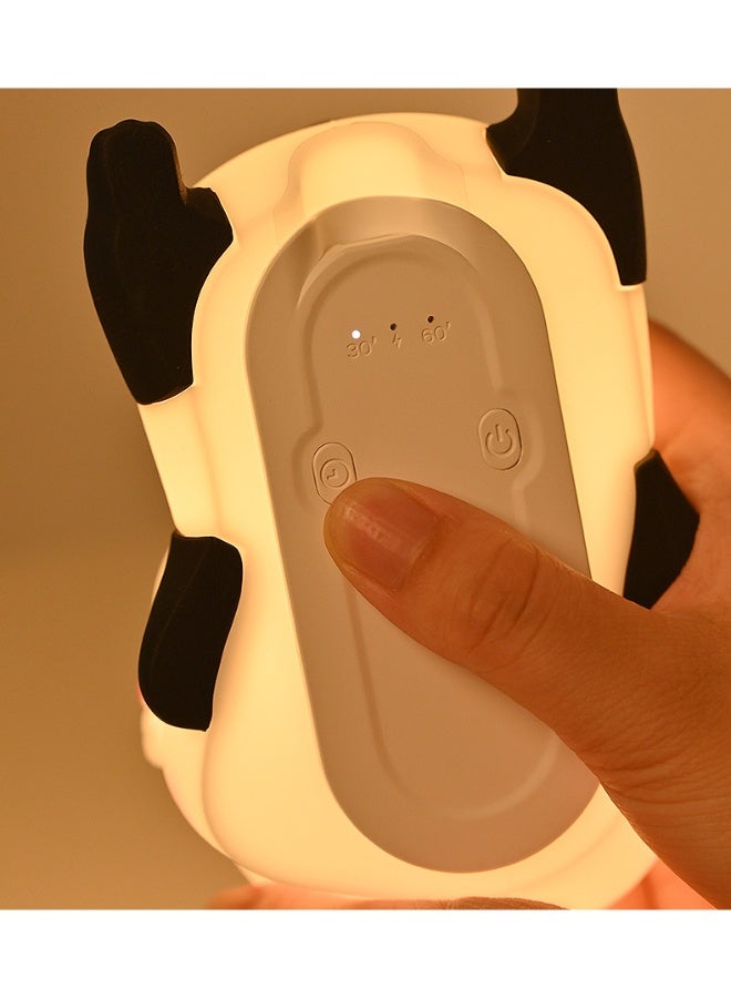 Panda Silicone Night Light for Kids, Tap Control 16 RGB Colors Cute Bear Lamp with Timer, 1200mAh Rechargeable Baby Bedside Light, 8-12 Hours Runtime, CE Certified, Gift for Children Bedroom - Image 4