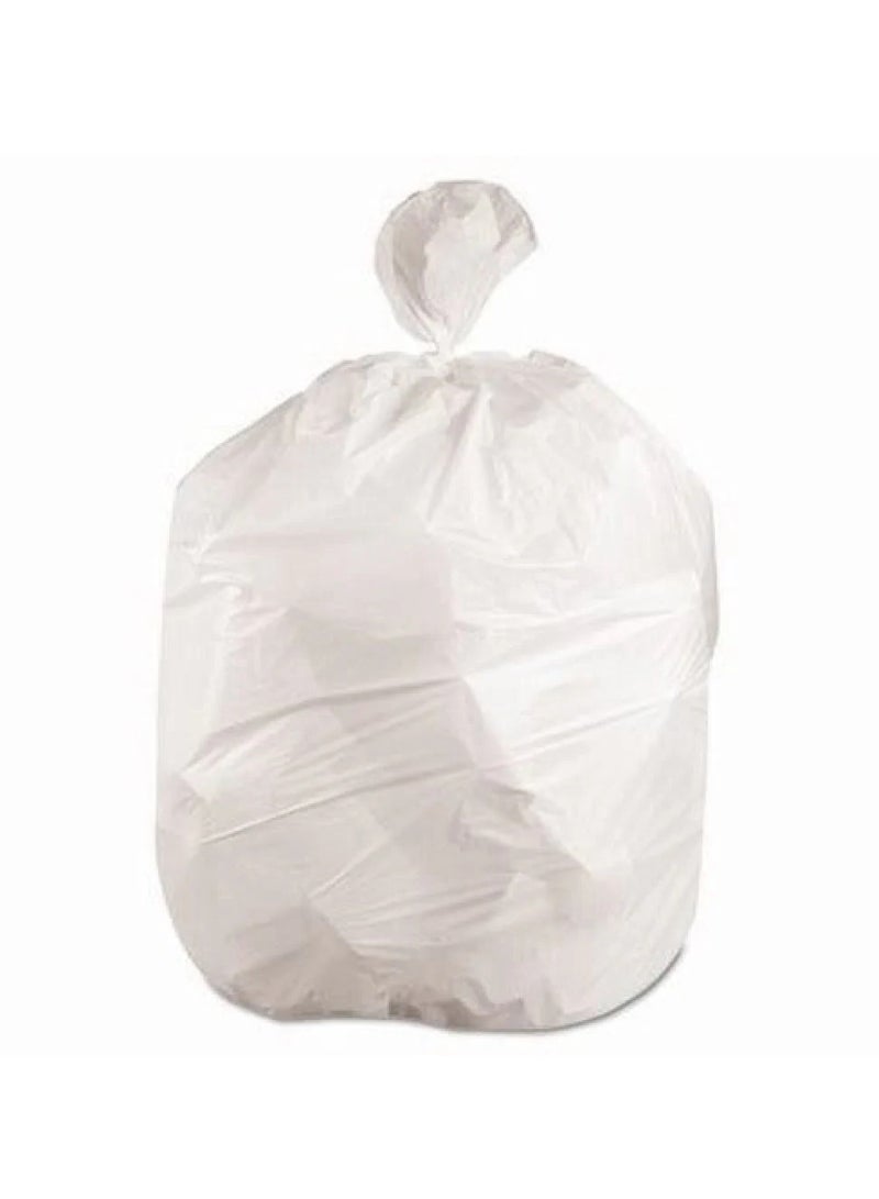 Disposable Strong & Biodegradable Trash Can Bin Liners, 5 Rolls  Small WHITE Trash Bags Strong Garbage Bags, Waste Basket Liner, for Home, Kitchen, Office 90 X 110CM 20KG  - Image 2