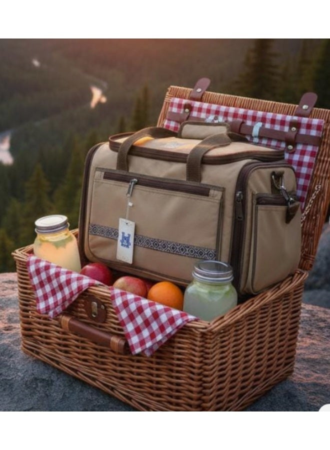 BAB Extra Large Camping Storage Bag 51×35×31 cm – Heavy Duty Khaki Organizer for Outdoor Gear, Picnic & Travel Equipment - Image 1