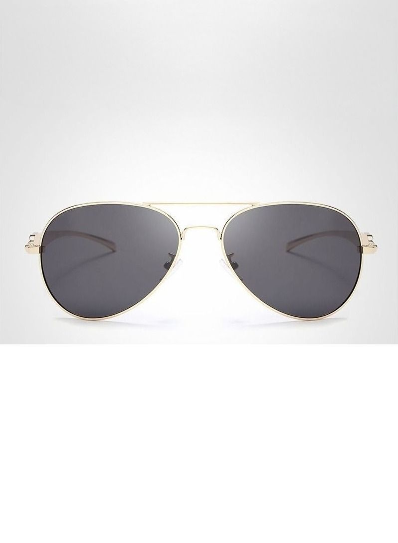 HDCRAFTER Men's Coated Polarized UV400 Aviator Sunglasses - Image 2