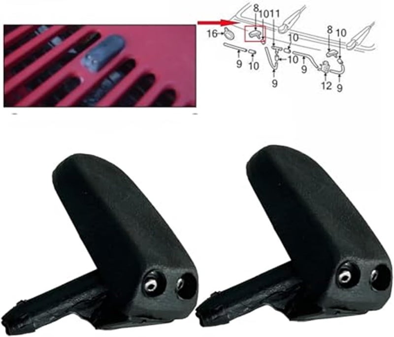 Yurefax Universal Washer Nozzle Replacement for Caddy MK1 MK2 - Image 3