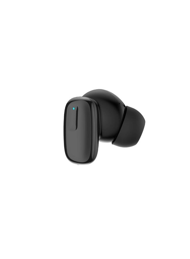 Etrain True Wireless Earbuds With Fabric Charging Case - Black - Image 2