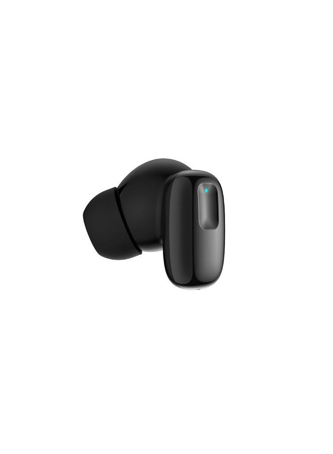 Etrain True Wireless Earbuds With Fabric Charging Case - Black - Image 3