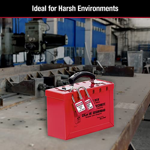 Master Lock 498A Lockout Tagout Portable Group Lock Box - Image 4