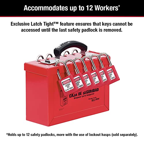 Master Lock 498A Lockout Tagout Portable Group Lock Box - Image 5