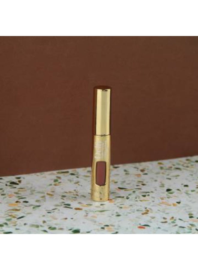 Delfy Lipfix Gold Liquid Lipstick Color Caramel 8g - Image 3