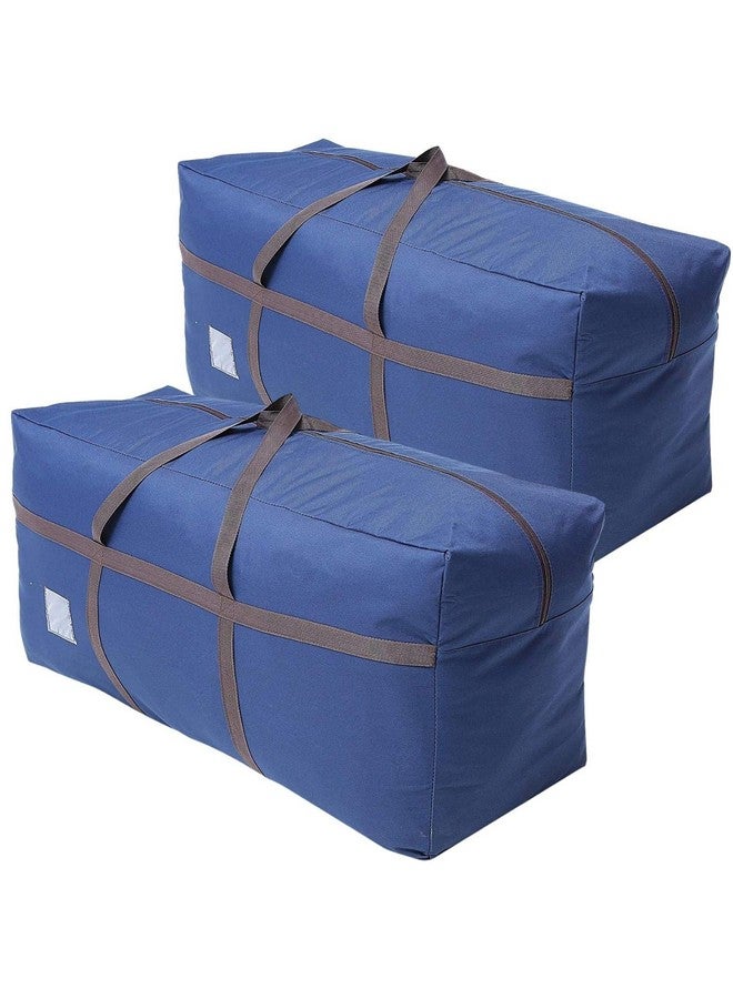 BETTERLINE 2 Pack Blue Large Duffel Bag for Traveling - Heavy-Duty 600D Polyester, Waterproof with Reinforced Handles, Holds 100 lbs - Premium Quality Duffle Bag Perfect for Travel & Storage - 42" x 16" x 20" In - Image 1