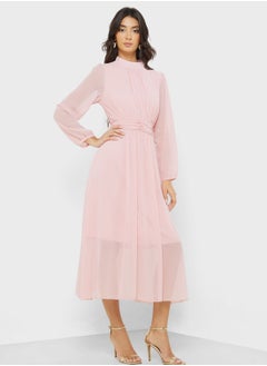 ELLA Ruched A-Line Dress  - Image 4