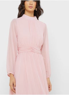ELLA Ruched A-Line Dress  - Image 3