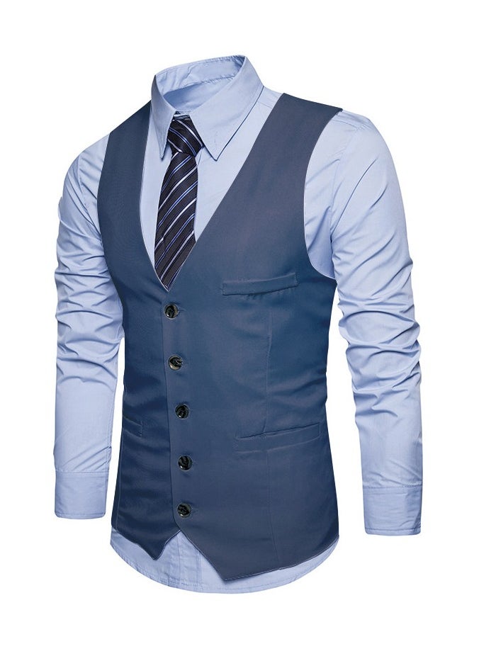 KUYING New Fashionable Personalized Printed Men's Suit Vest  - Image 1