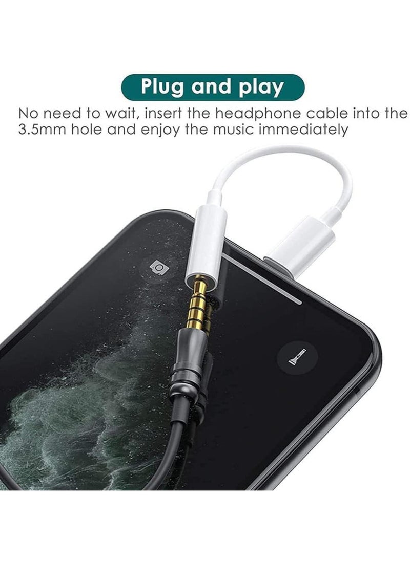 Concretization Headphone Jack Converter 【MFI Certified】 Compatible for iPhone Lightning to 3.5mm Audio Adapter Headphones all iPhones iOS devices  - Image 4