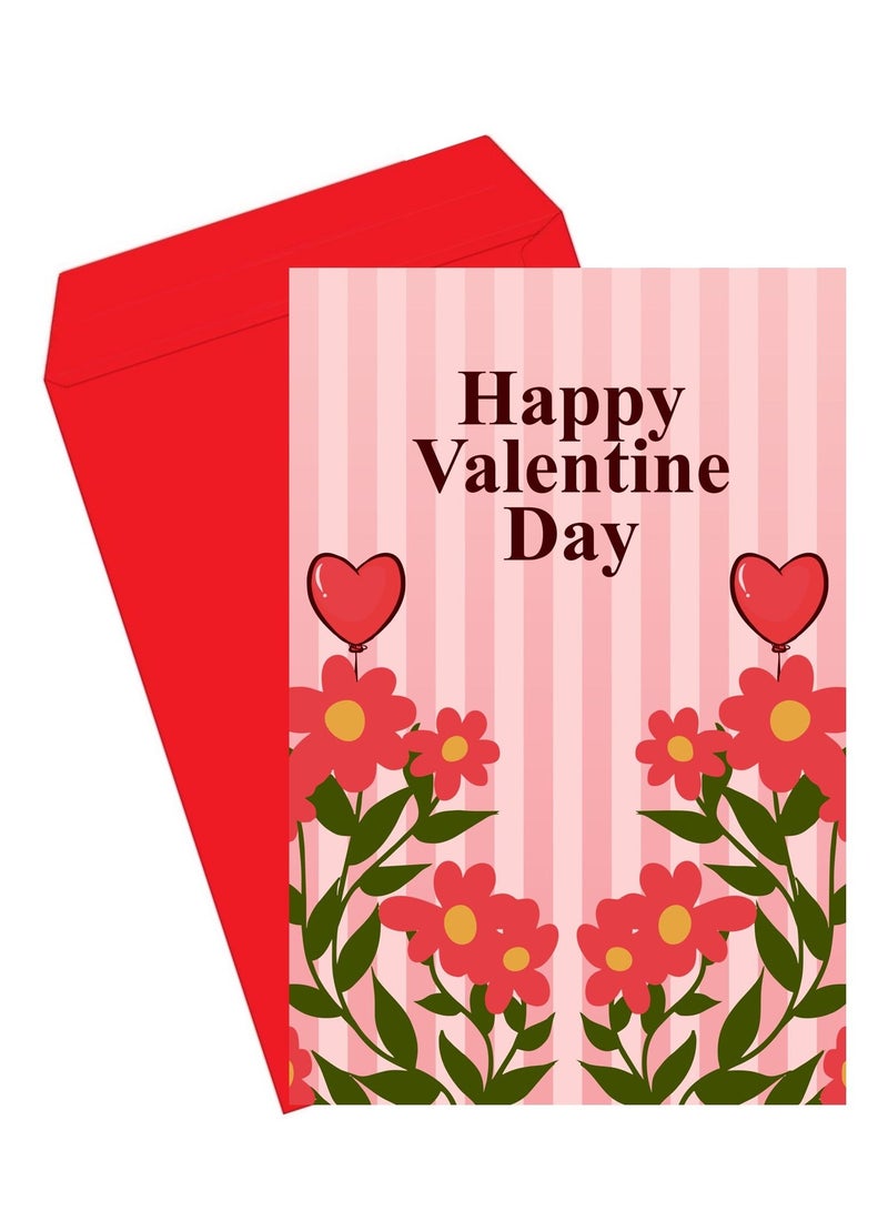 بطاقة عيد الحب بحجم A5 متعددة الألوان - Image 1