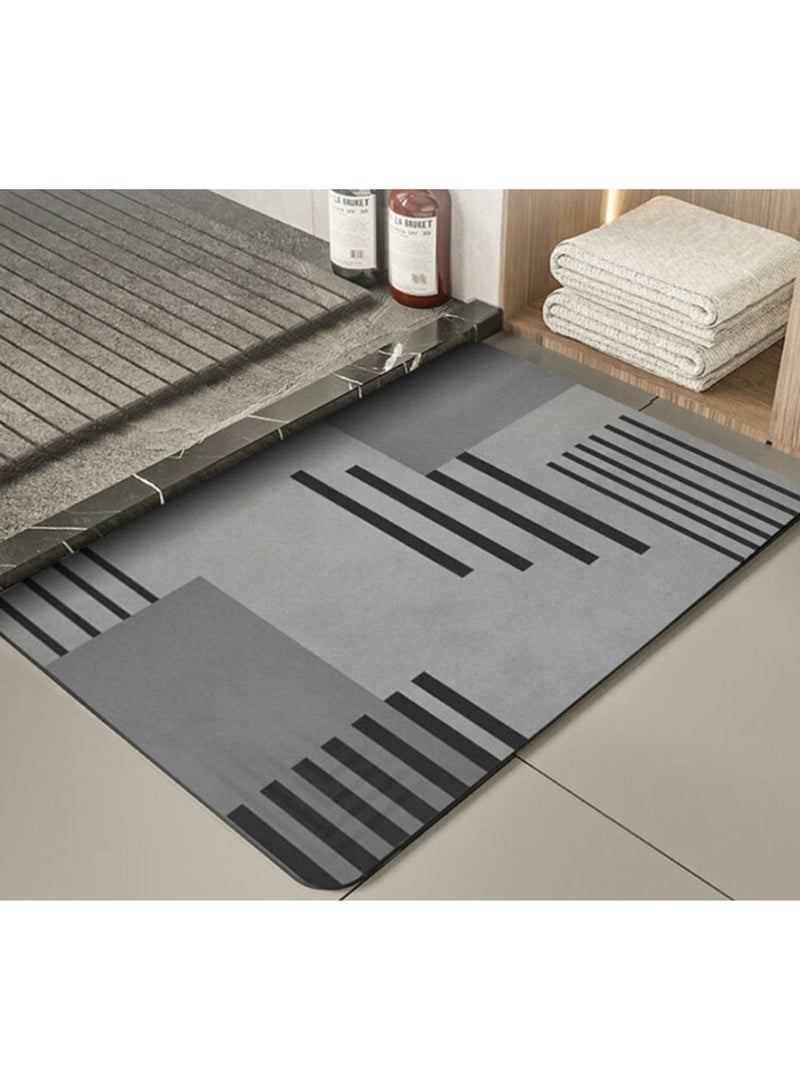 Jingke Quick-drying Absorbent Floor Mats Bathroom Anti-slip Mats Toilet Absorbent Foot Mats Entry-level Mats 40*60cm  09 - Image 1