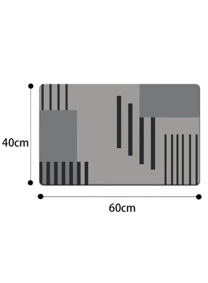 Jingke Quick-drying Absorbent Floor Mats Bathroom Anti-slip Mats Toilet Absorbent Foot Mats Entry-level Mats 40*60cm  09 - Image 2