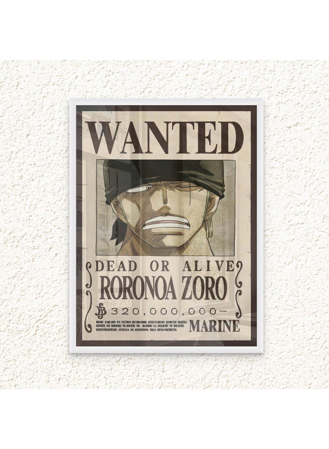 آرت دیکور  ديكور فني مؤطر فني جميل من قطعة واحدة ملصق فني جداري لـ Roronoa Zoro عمل فني مطبوع عليه صورة أنمي ديكور جداري لغرفة النوم غرفة الأولاد غرفة المعيشة غرفة الألعاب  - Image 1