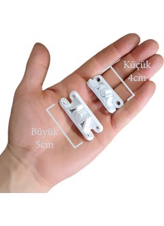 Alet Çantam My Tool Bag My Tool Bag PVC Door Window Fly Screen White Plastic Snap Lock Hinge Small Size 4cm -10 Pieces  - Image 2