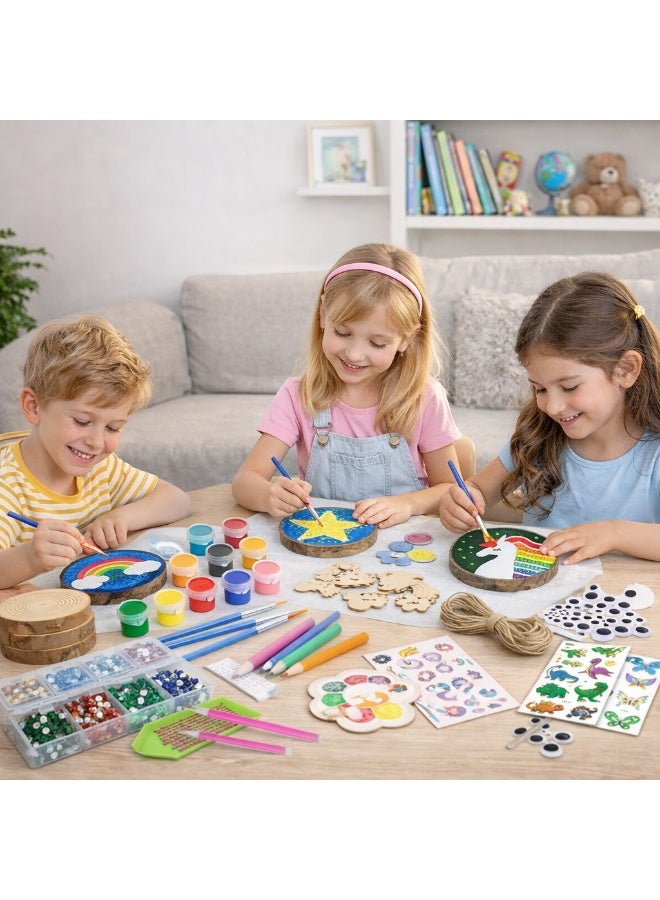 Maanys Glow-in-the-Dark Wooden Painting Kit for Kids (Ages 5–12) – Creative Arts & Crafts Set with Paint Supplies, DIY Craft Toy for Boys & Girls, Ideal Birthday & Party Gift - Image 2