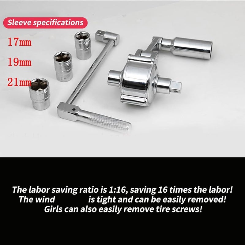 Heavy Duty 22mm Tire Spanner Wrench Set For Efficient Car Wheel Nut Removal And Tire Maintenance - Image 4