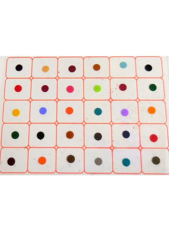 Fine Touch 720 Bindi Count Multi Color Multi Size Polka Dots Indian Daily Use or Craft work Bindi (Multicolored) - Image 3